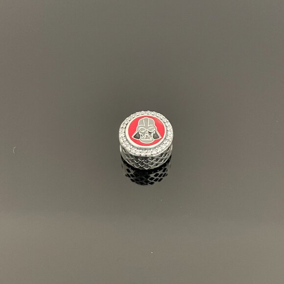 Disney Parks Pandora Darth Vader Star Wars Button Charm - Picture 3 of 5